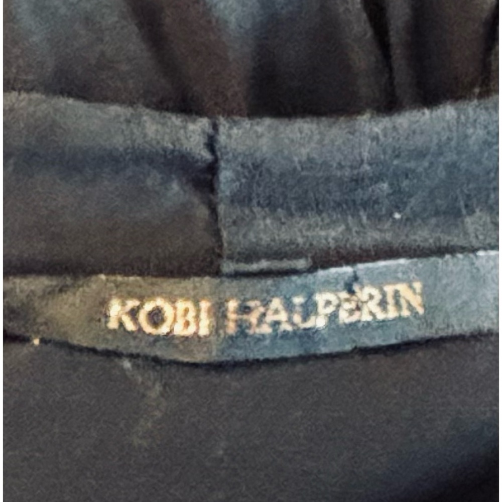 Kobi Halperin Black Maxi Dress with White Floral Embroidery, Ruffles-Small - Picture 11 of 11